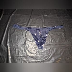 N2N Men's USA Stars Navy Thong Size L
